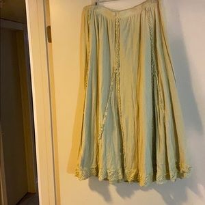 Pale Green Skirt